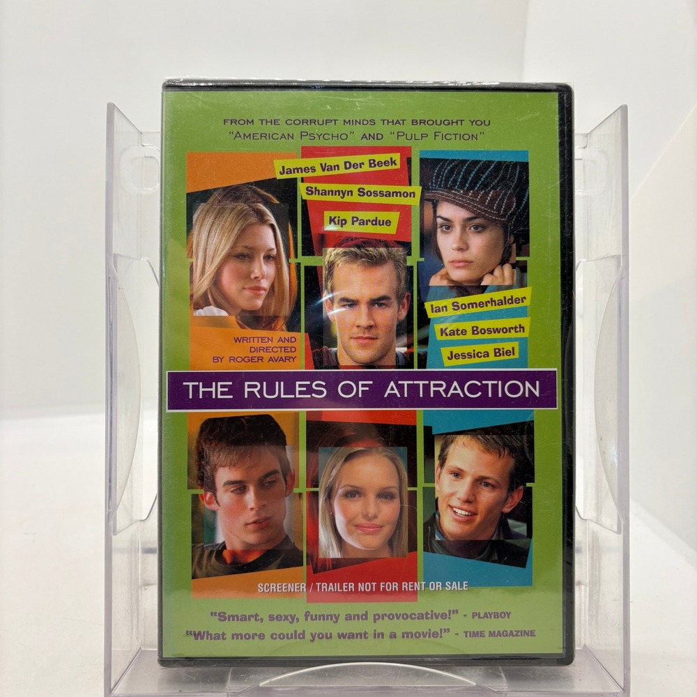 The Rules of Attraction DVD 2003 Screener Not For Rent or Sale New Sealed